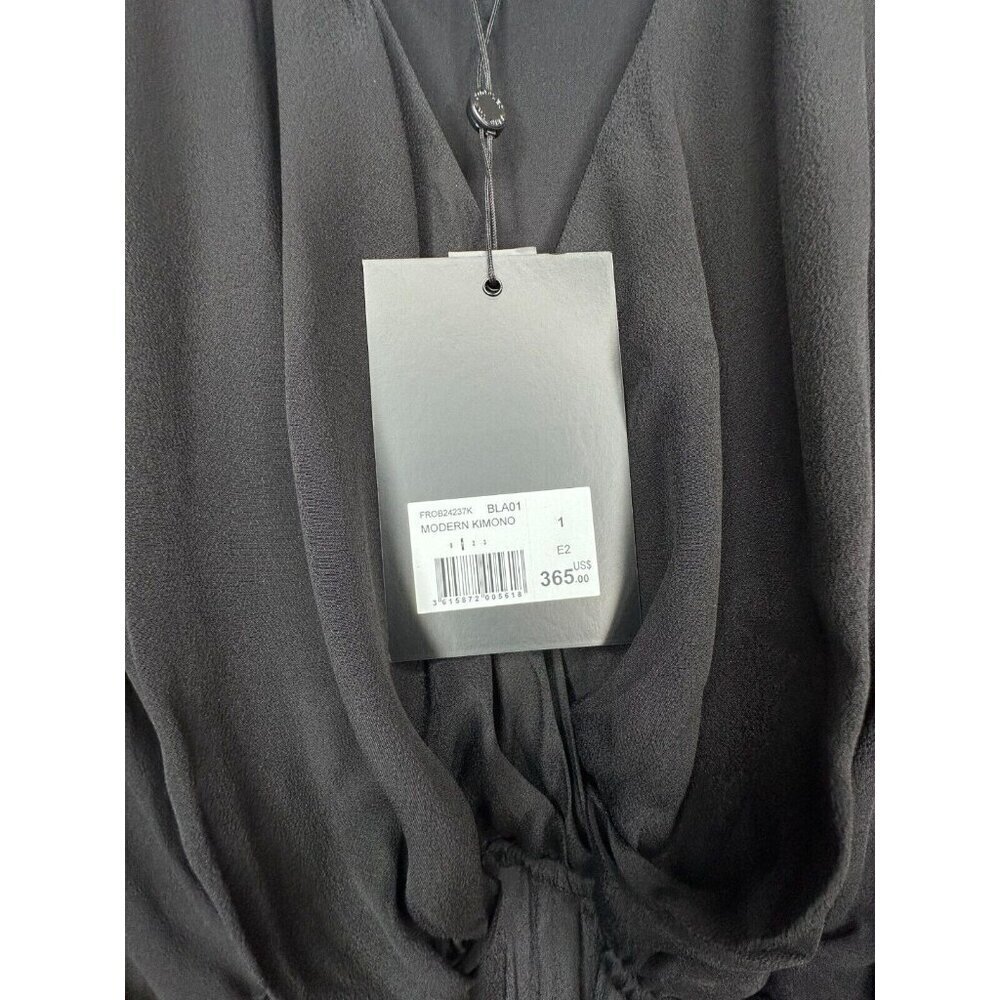 THE KOOPLES Black Women's Belted Modern Kimono Dress Size S Boho Classy Cocktail - Picture 7 of 7